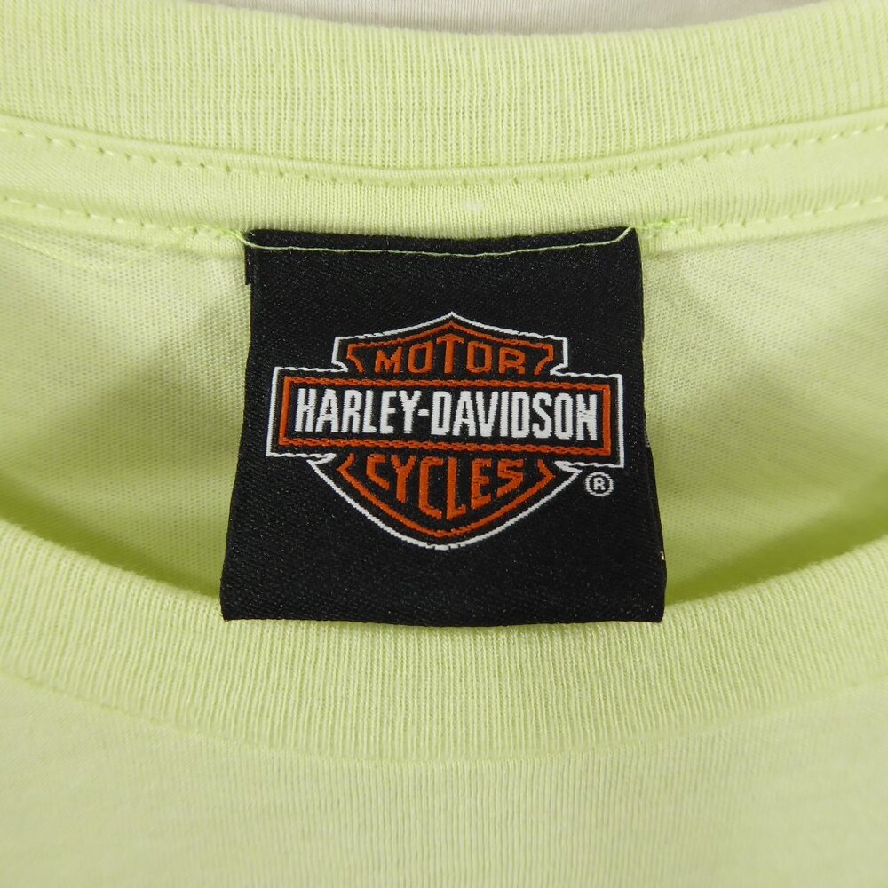 Harley Davidson Womens M Light Lime Green Boho Sunflower T-Shirt Bedford Hts OH - Picture 7 of 8